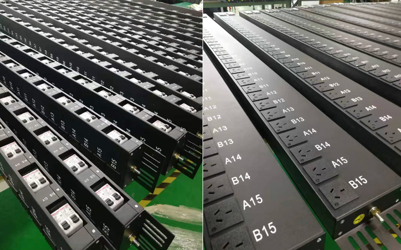 雙輸入PDU，30位國標10A，一位一控，定制PDU插座，鈑金PDU